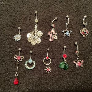 All 10 Body pierced jewelry, Great for Resale, new never used